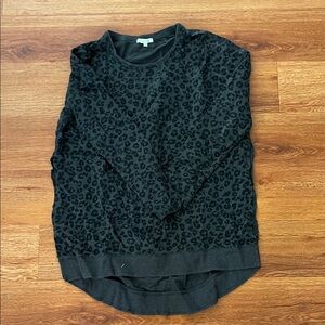 Z Supply Charcoal Knit Top